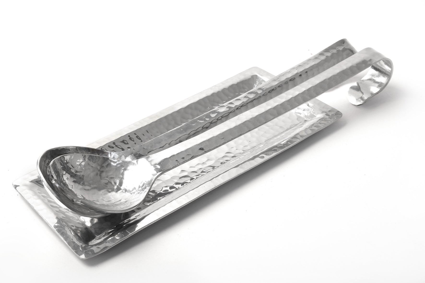 Salad Set Hand Hammered Aluminum D25cmH10cm