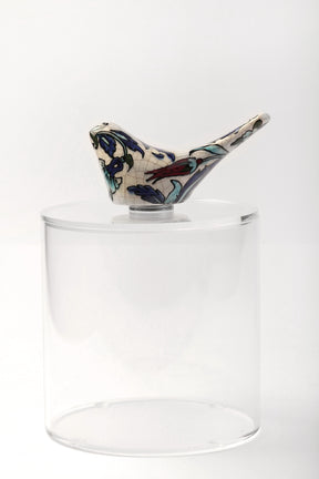 Box Handmade Round Plexi + Bird Qishani
