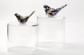 Box Handmade Round Plexi + Bird Qishani