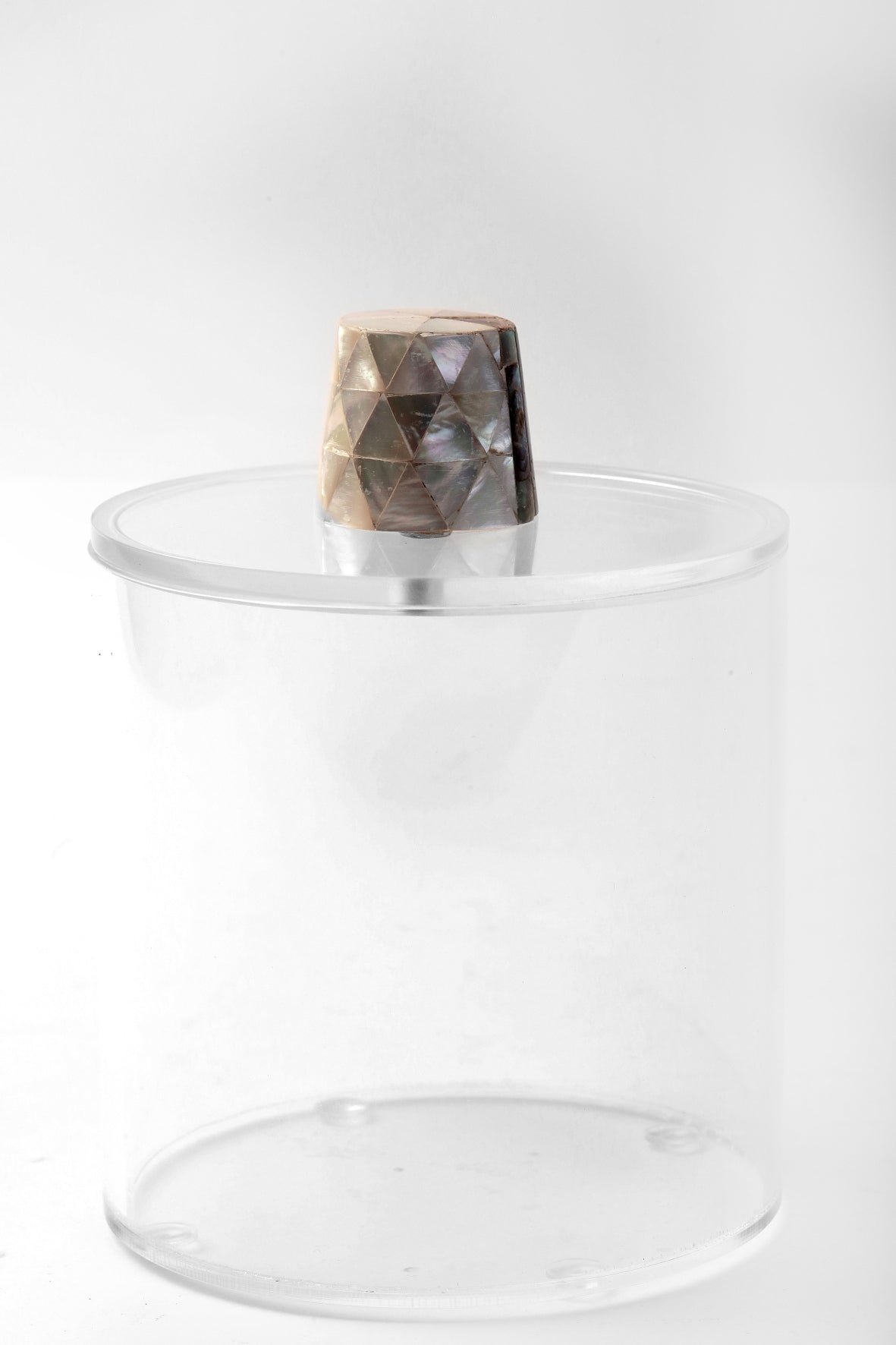 Box Handmade Plexi+ Handle Wood with Mother of Pearl