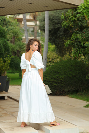 Athena Bow Dress Long