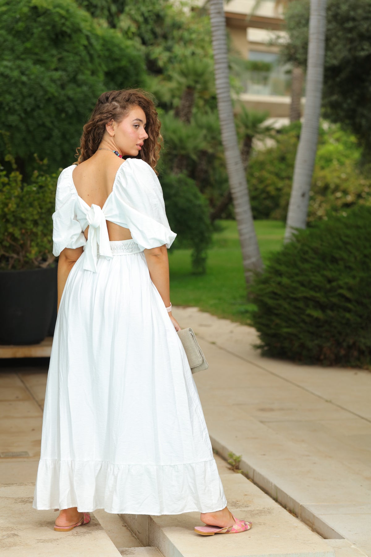 Athena Bow Dress Long