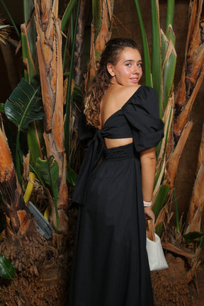 Athena Bow Dress Long