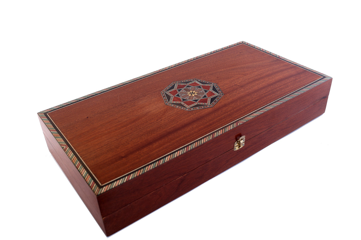 Backgammon Natural Wood Marquetry