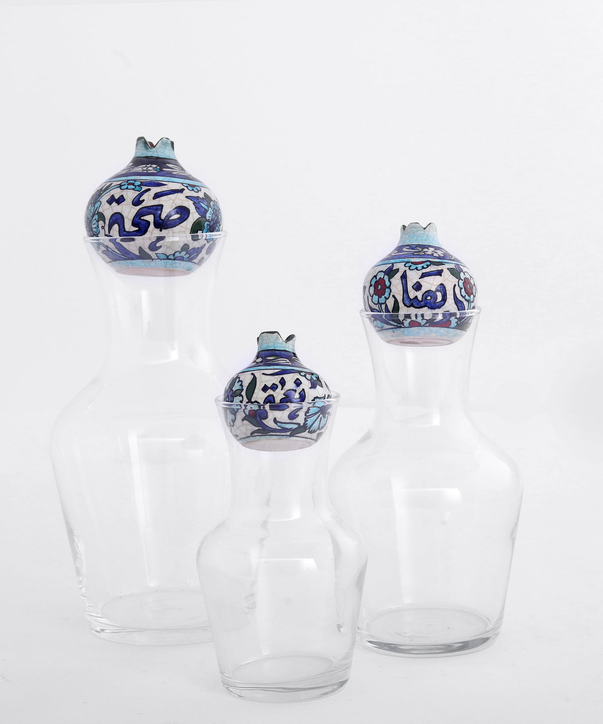 Handmade Caraffe Glass with Pomegranate Qishani