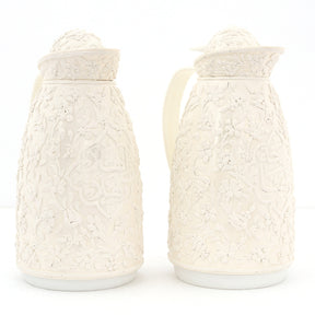 Thermos Hand Painted White Handmade Enamel 3D (1 Liters)/PCS