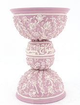 Mabkhara Hand Hammered Aluminum with White Handmade Enamels