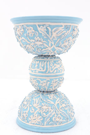 Mabkhara Hand Hammered Aluminum with White Handmade Enamels