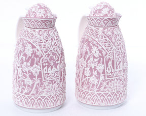 Thermos Hand Painted White Handmade Enamel 3D (1 Liters)/PCS