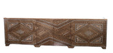 Buffet Natural Wood Marquetry Mosaic