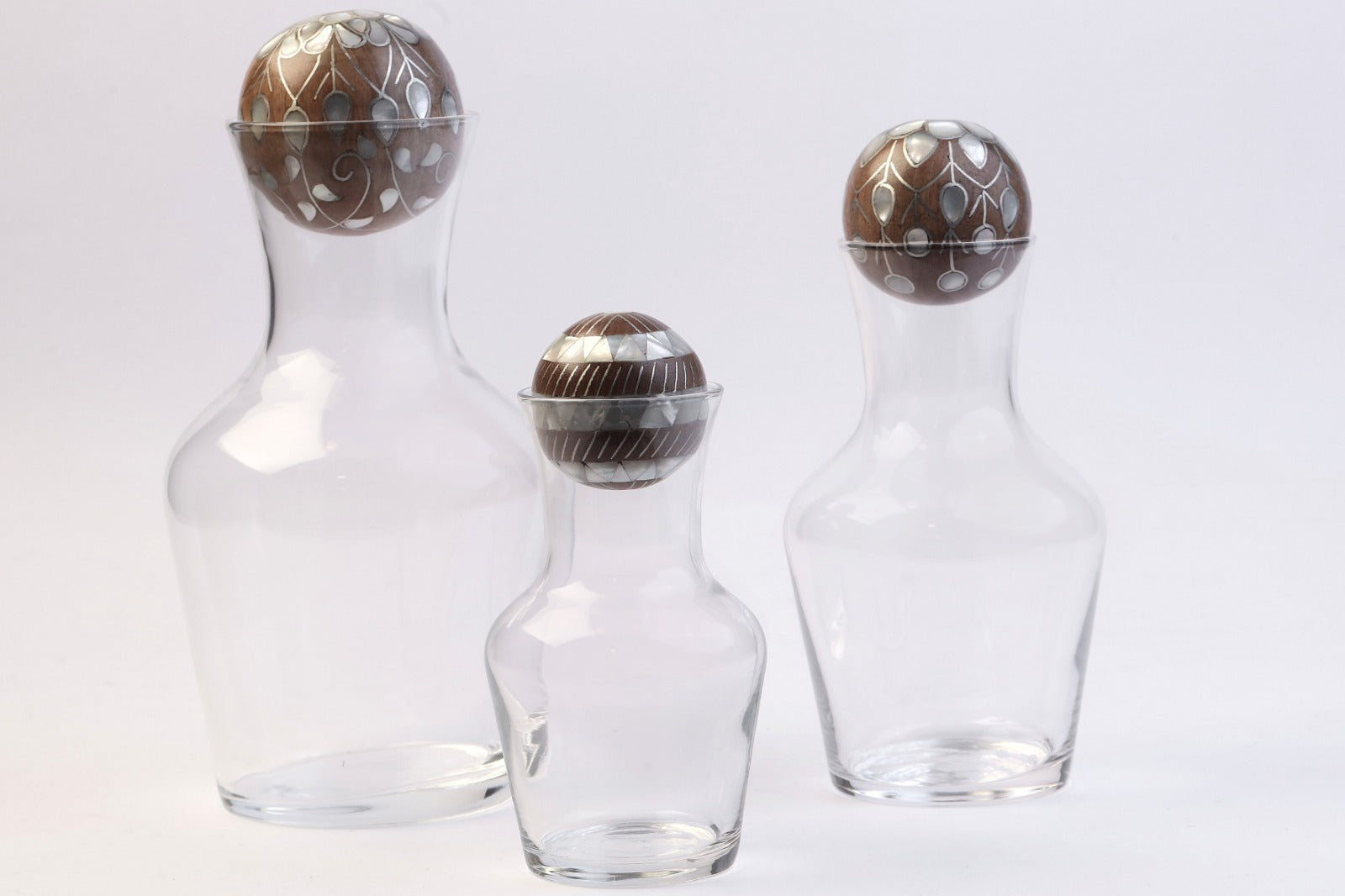 Handmade Caraffe Glass with Sadaf