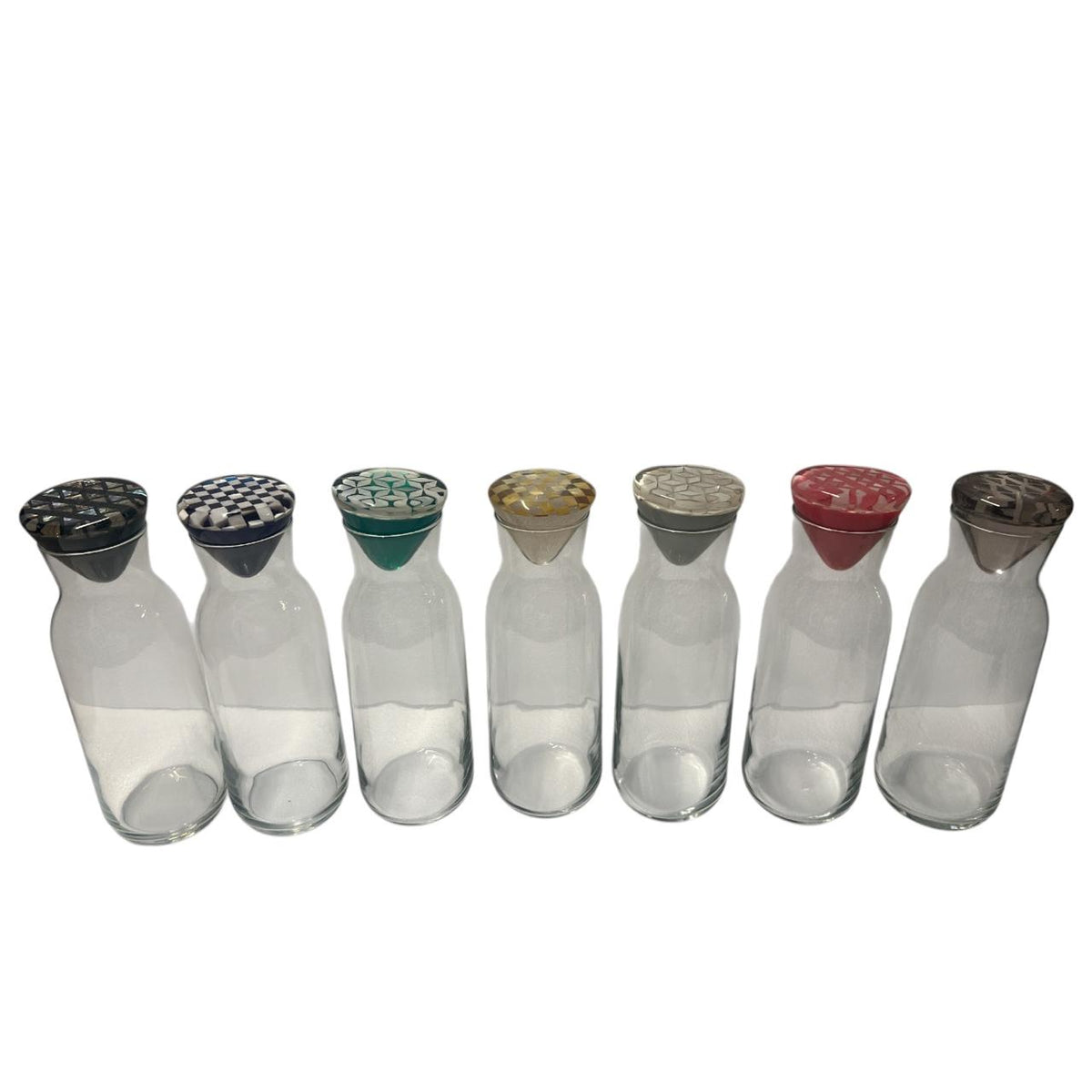 Caraffe Glass Big with Sadaf Resine Cover