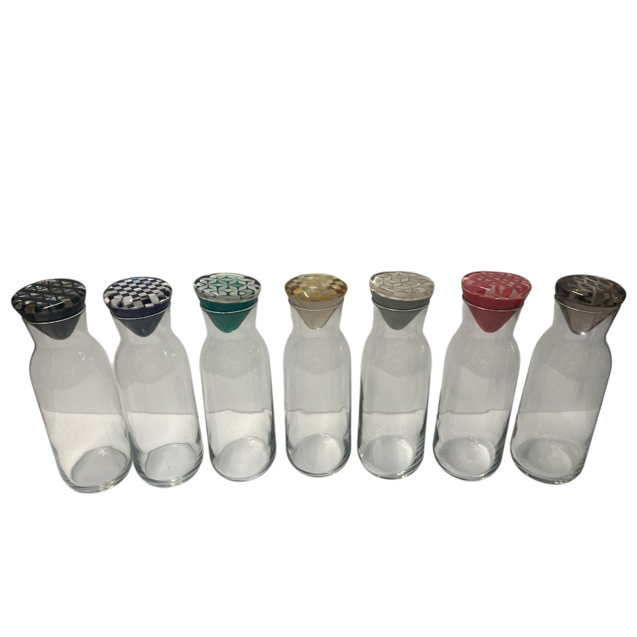 Caraffe Glass Big with Sadaf Resine Cover