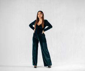Velvet Overall Pants