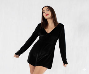 Velvet Overall Shorts