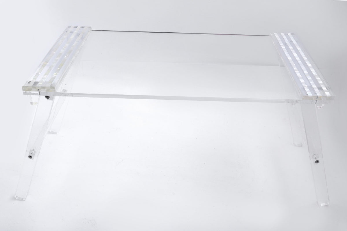 Breakfast Tray Plexi With Sadaf Band Plexi Resine