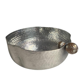 Serving Dish Aluminium With 2 Balls Sadaf Small (25-30cm)