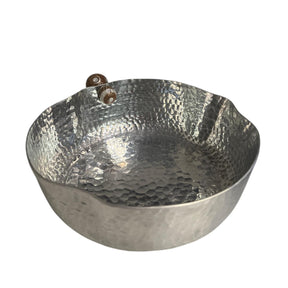 Serving Dish Aluminium With 2 Balls Sadaf Small (25-30cm)