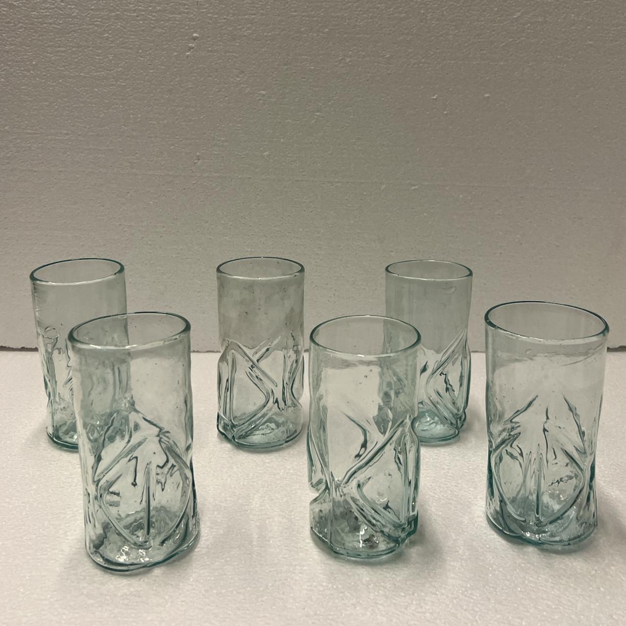 Hand Blown Glass Plain (6pcs)