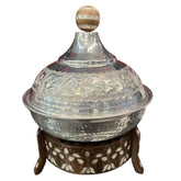 Tagine XL Aluminium D(30cm) With Wood and mother of pearl Enlay Heater