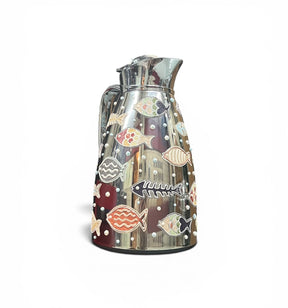 Thermos Stainless Steel Hand Painted Fish Mina (1 liter)/pc