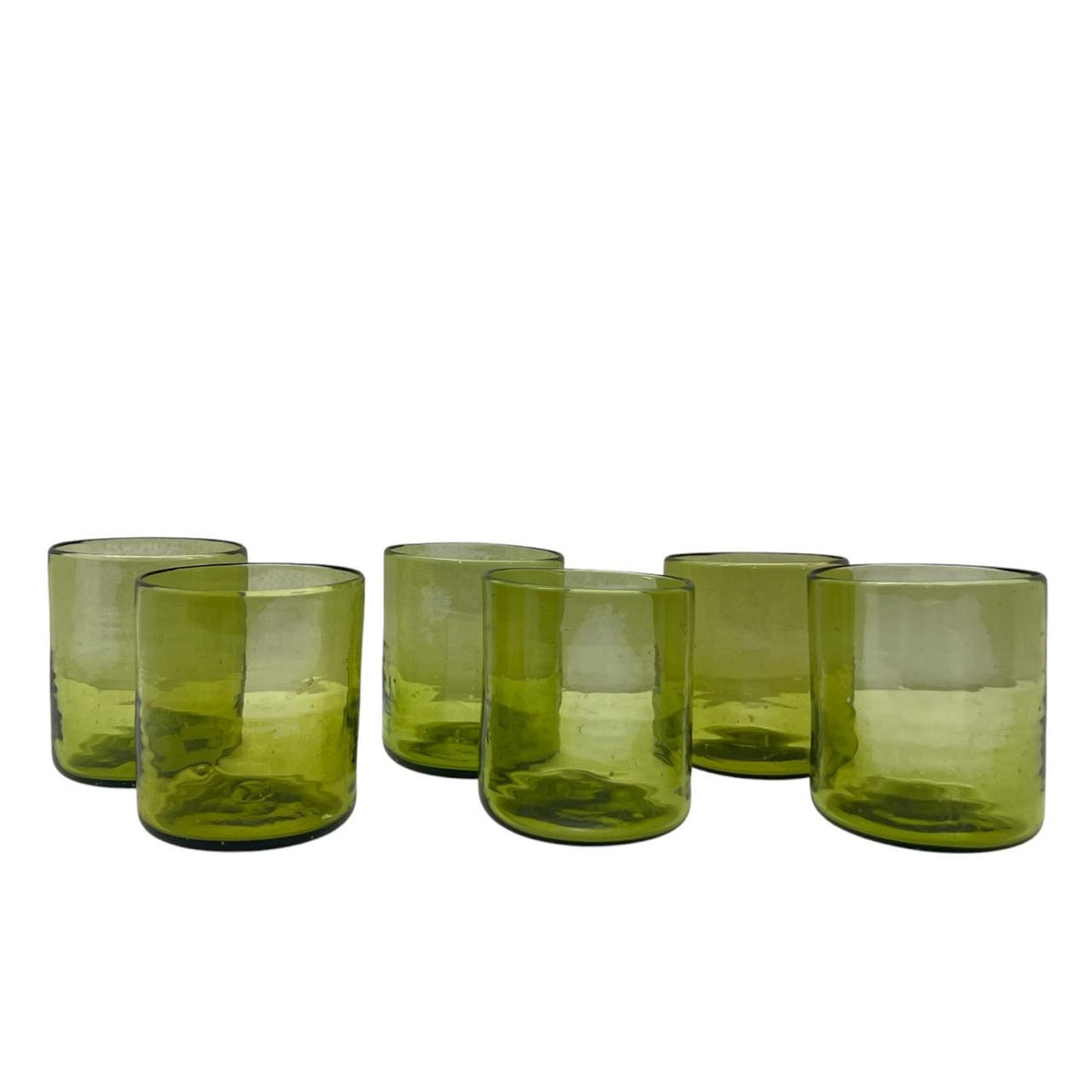Hand Blown Glass Short Plain (6pcs)