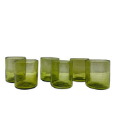 Hand Blown Glass Short Plain (6pcs)