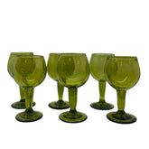 Hand Blown Glass Small with Column (6pcs)