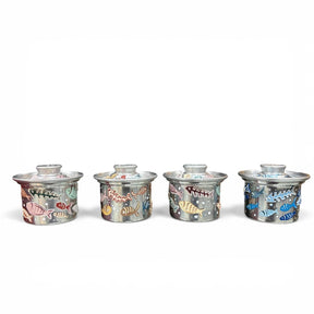 Casserole Straight Aluminium  Fish Hand Painted