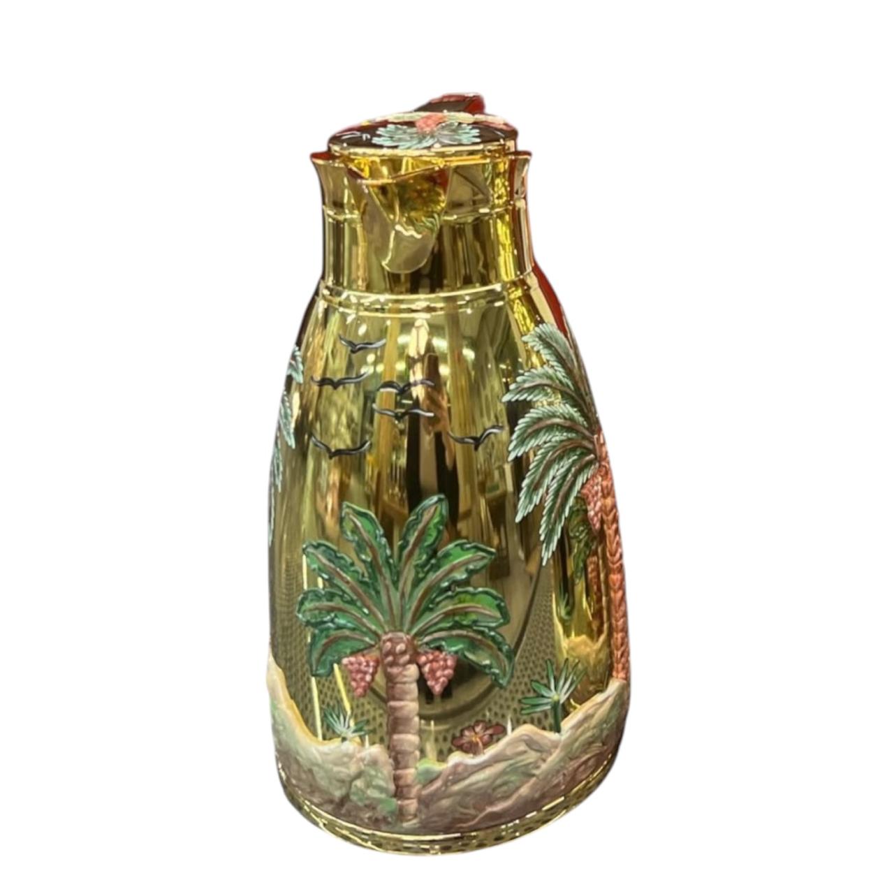 Thermos Stainless Steel Palm Hand Painted (1 liter)/pc
