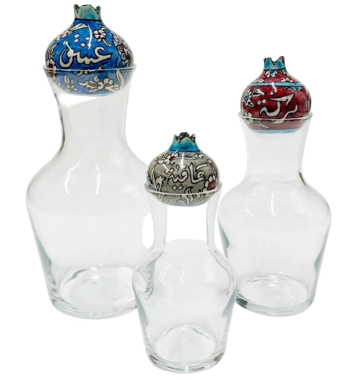 HandMade Carafe Glass with Colored Qishani
