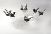 Set 2 Salad Bowls Plexi+ Birds Qishani(D26cm/D32cm)