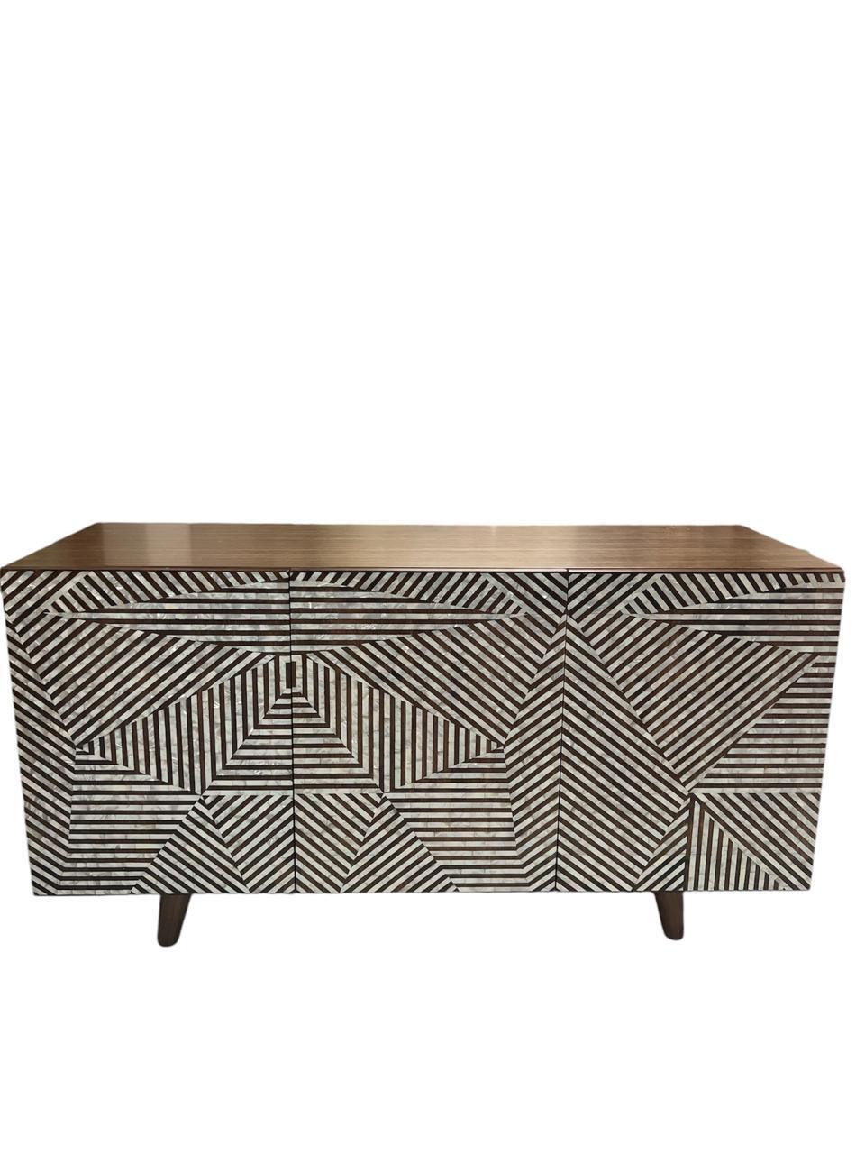 Console Wood with Sadaf Full Stripes