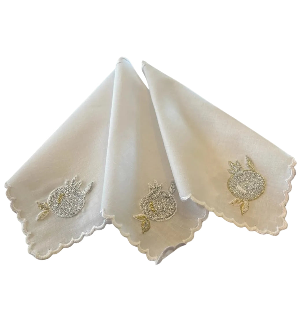 Tea Napkin Square Hand Embroided (6)