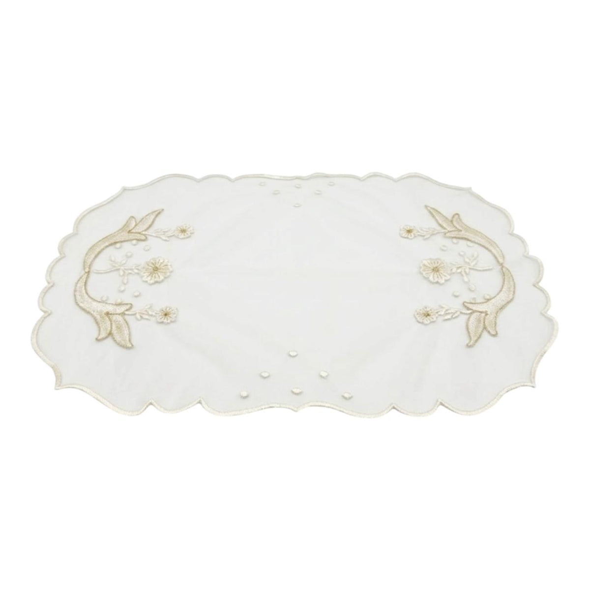 Tule Tray Cover Embroided