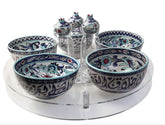 Organizer Plexi with Ichani Bowls For Salad Set