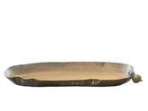 Serving Dish Aluminium With 2 Balls Colored Qishani