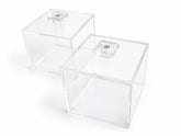 Box Plexi 12*12cm  Handle Sadaf Resine (pcs)