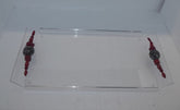 Tray Plexi with Handles Semi Precious Stones