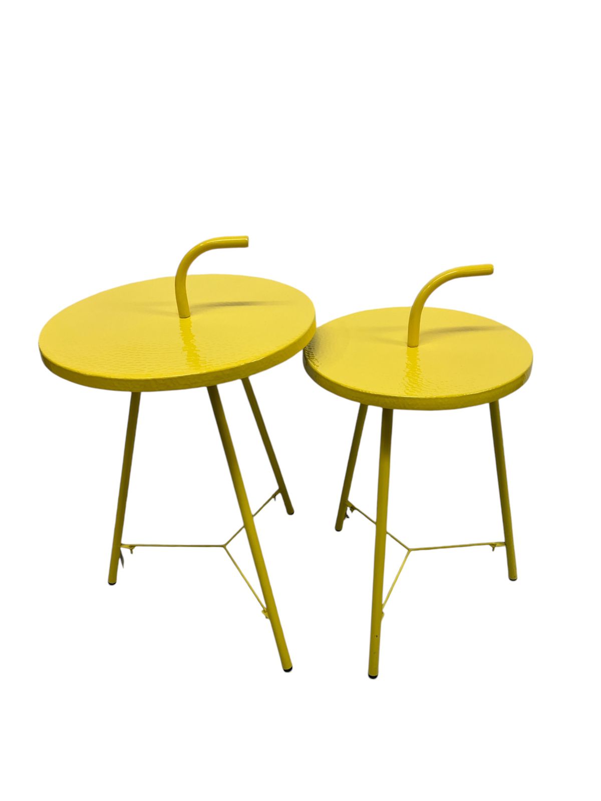 Table Set  Hand Hammered Aluminum Colored