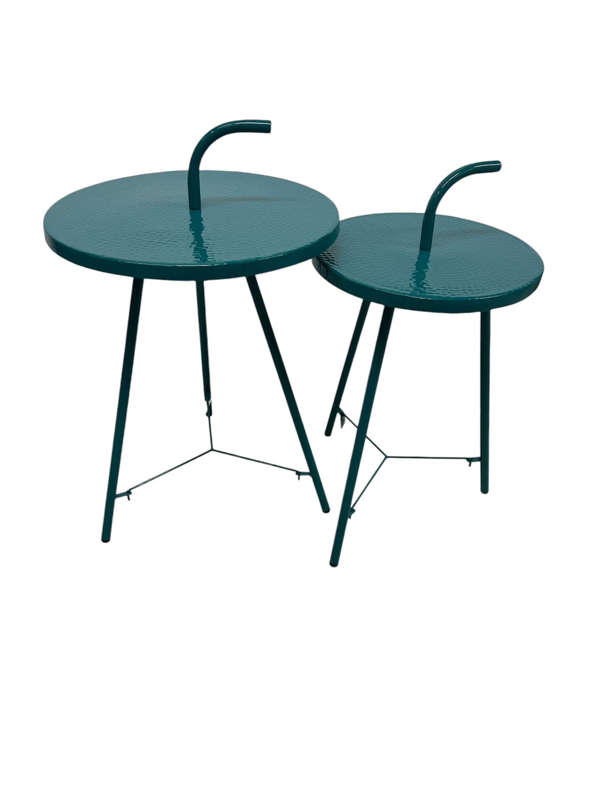 Table Set  Hand Hammered Aluminum Colored