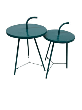Table Set  Hand Hammered Aluminum Colored