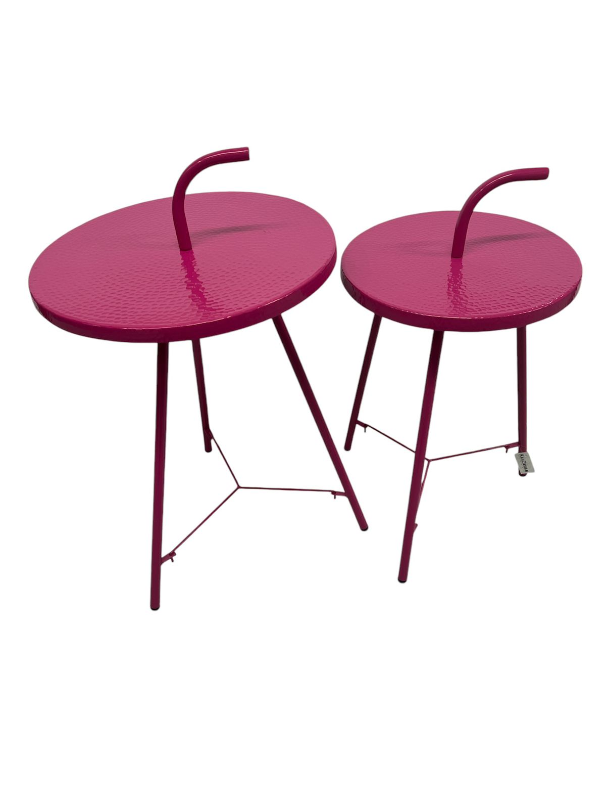 Table Set  Hand Hammered Aluminum Colored