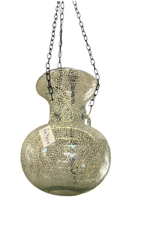 Jar Lamp Hand Blown Glass with Aghabani (32*27cm)