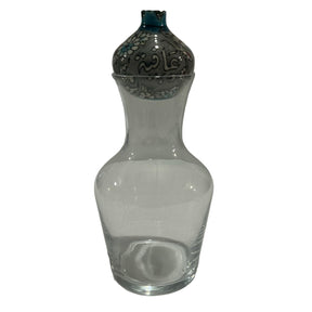 Handmade Big Carafe Glass With Pomegranate Colored Qishani