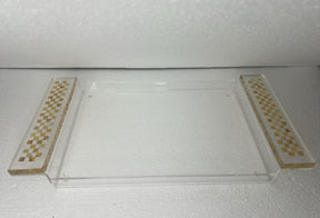 Tray Plexi With Handle Band Resine