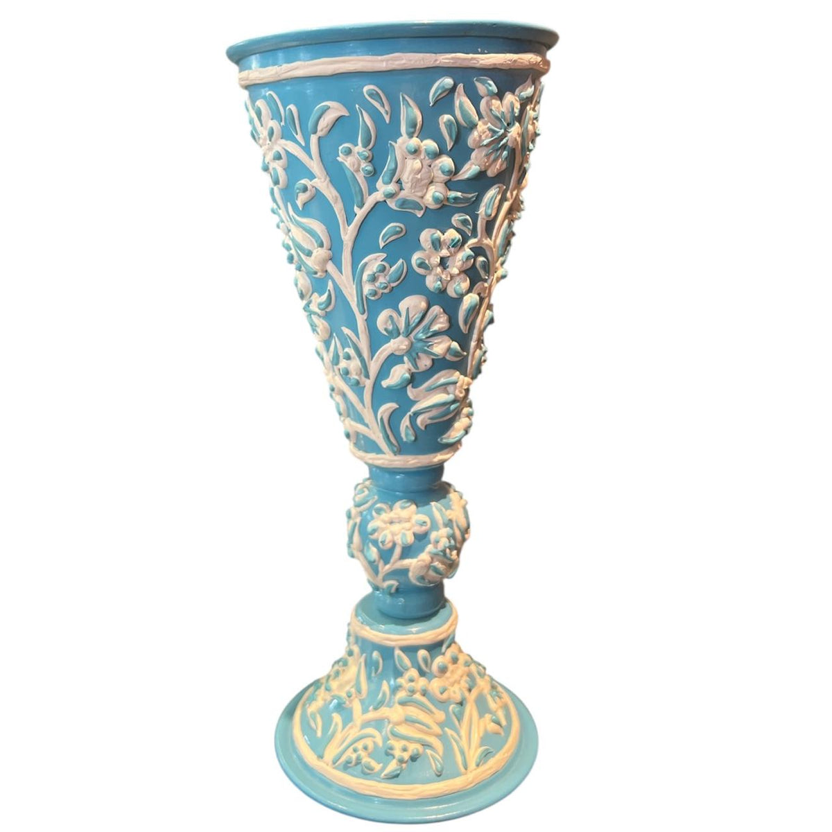 Mabkhara Hand Hammered Aluminum With White Enamels