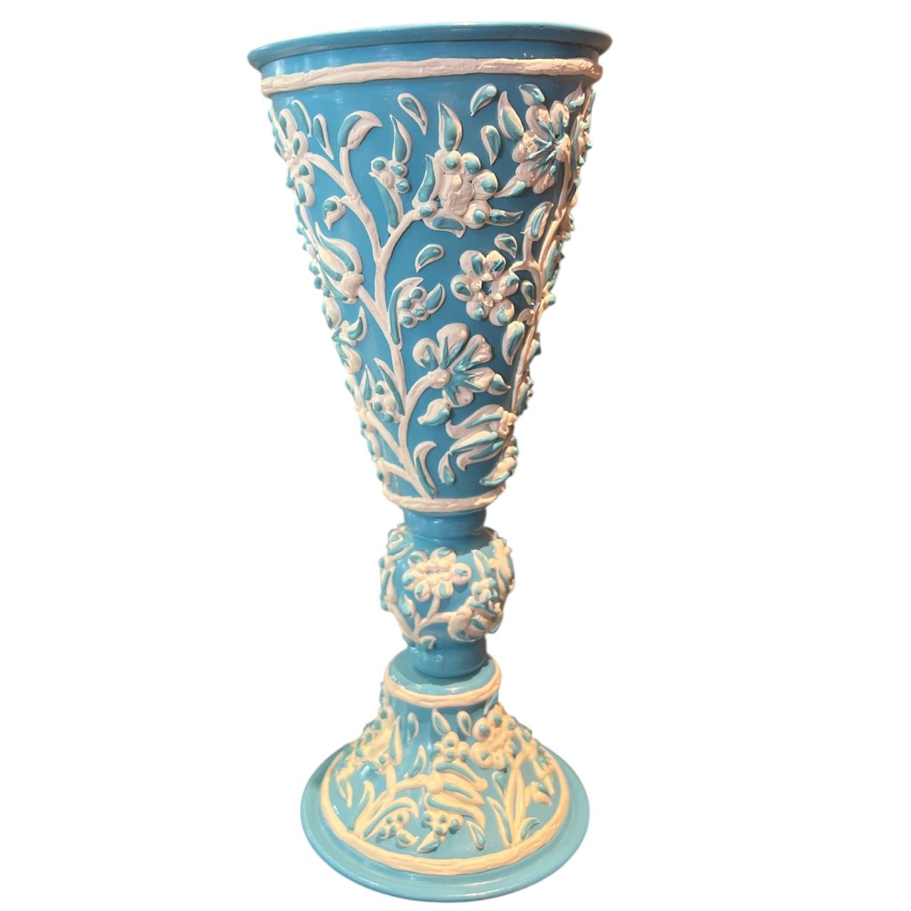 Mabkhara Hand Hammered Aluminum With White Enamels