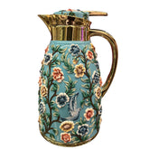 Thermos Stainless Steel Gold With Mina Flowers Multicolored (1L)/pc