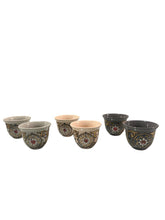 Arabic Coffee Cup Hand Painted Arabesque (6pcs)